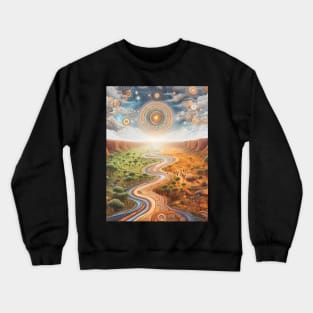 Explore the Cultural Depth: Australian Aboriginal Art and Unique Visual Traditions Crewneck Sweatshirt